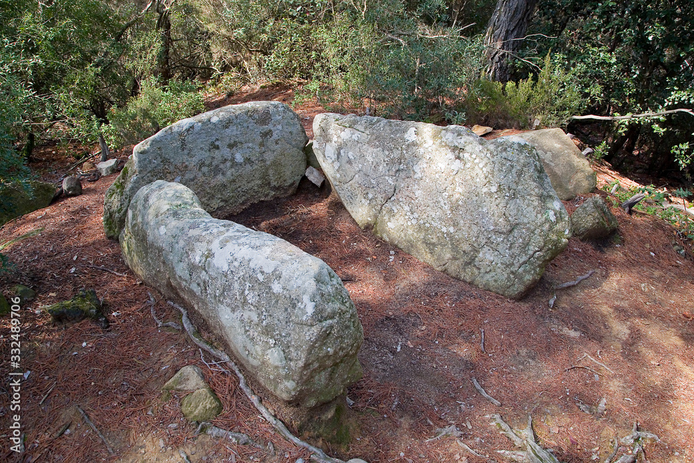 Dolmen of Can Gol, 3500 - 2250 aC, La Roca del Valles, Barcelona, Spain. Dolmen of Can Gol, 3500 - 2250 aC, La Roca del Valles, Barcelona, Spain.