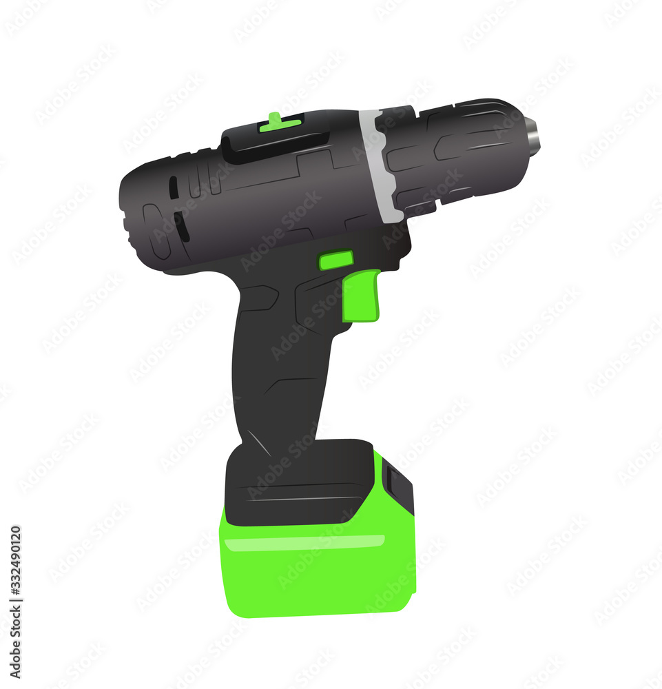 screw gun realistic vector illustration screw gun realistic vector illustration