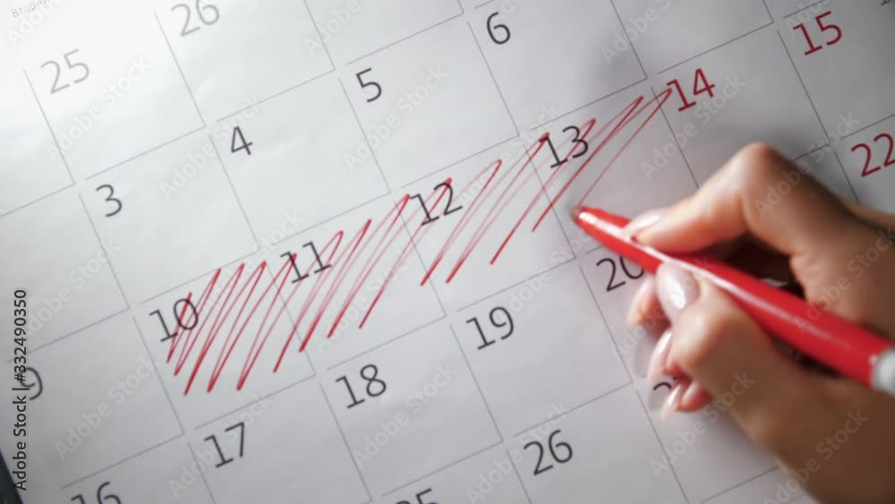Calendar note in case of quarantine