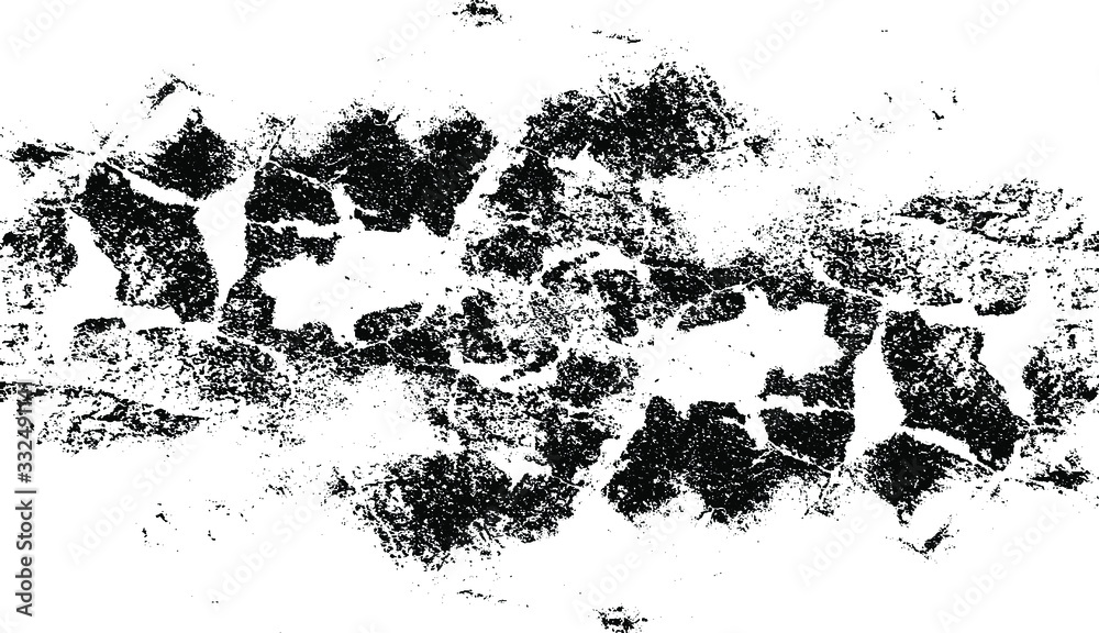 Obraz premium Rough black and white texture vector. Distressed overlay texture. Grunge background. Abstract textured effect. Vector Illustration. Black isolated on white background. EPS10.