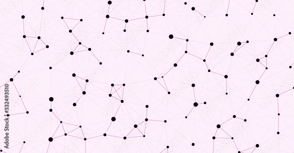 Fototapeta premium Network Mesh Computation Art background illustration