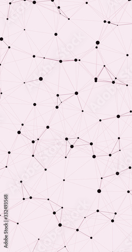 Network Mesh Computation Art background illustration