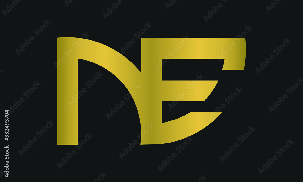EN, NE Letter Logo Design with Creative Modern Trendy Typography and monogram logo. EN, NE Letter Logo Design with Creative Modern Trendy Typography and monogram logo.
