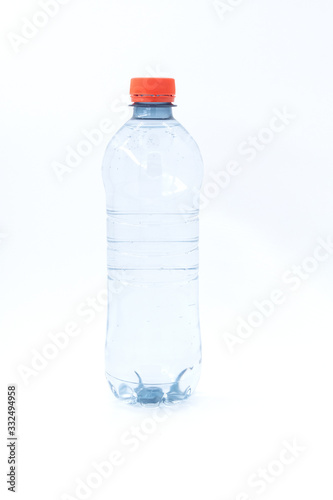 Plastic bottle isolated on white background