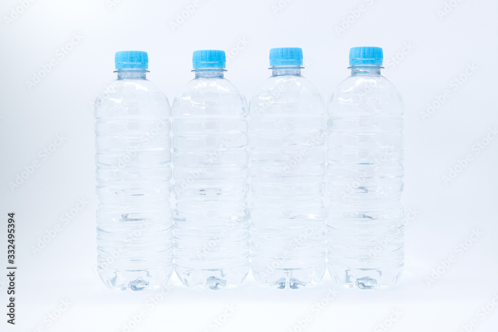 Plastic bottle isolated on white background