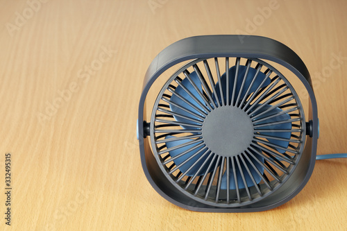Small usb fan on the table