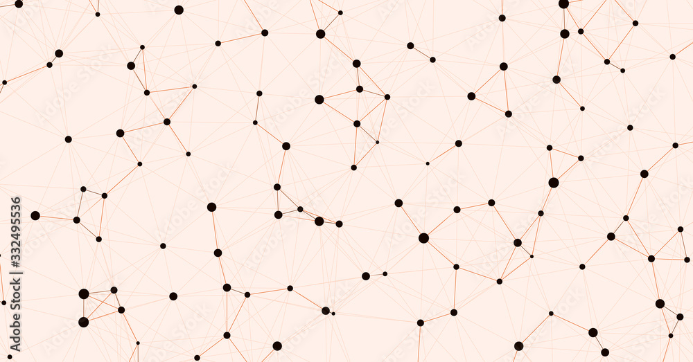 Fototapeta premium Network Mesh Computation Art background illustration