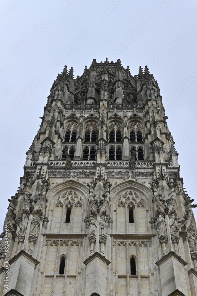 La tour de beurre de la cathédrale notre dame de Rouen.