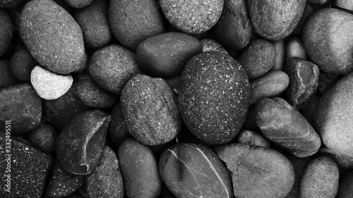 pebble stone background, beach stone outdoor nature