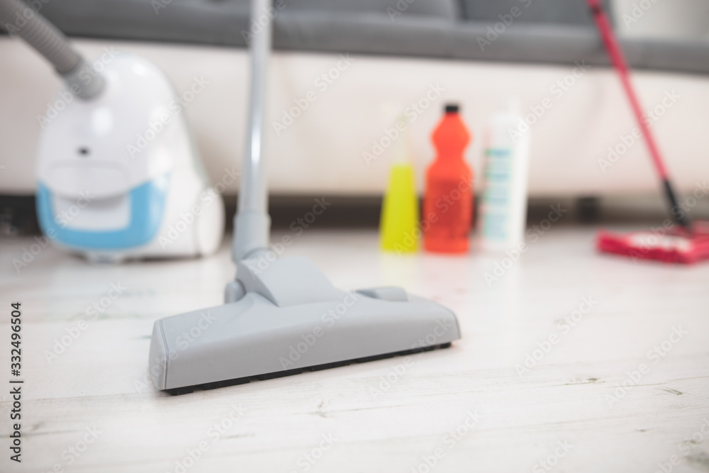 Home, apartment and room sterilization / decontamination, cleaning, vacuuming with vacuum cleaner and chemicals in the time of dangerous viruses. Home, apartment and room sterilization / decontamination, cleaning, vacuuming with vacuum cleaner and chemicals in the time of dangerous viruses.
