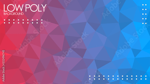 low poly crystal glass rainbow colorful gradient abstract background wallpaper vector graphic design