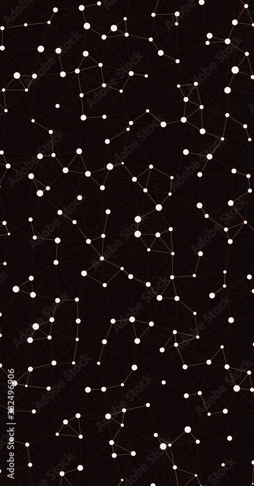 Network Mesh Computation Art background illustration