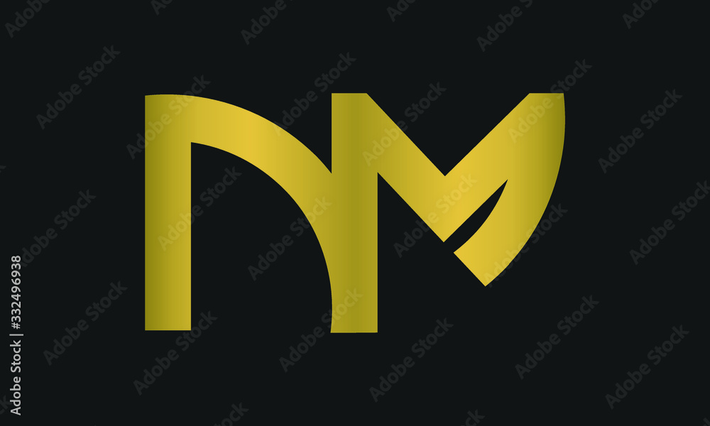 MN, NM Letter Logo Design with Creative Modern Trendy Typography and monogram logo. MN, NM Letter Logo Design with Creative Modern Trendy Typography and monogram logo.