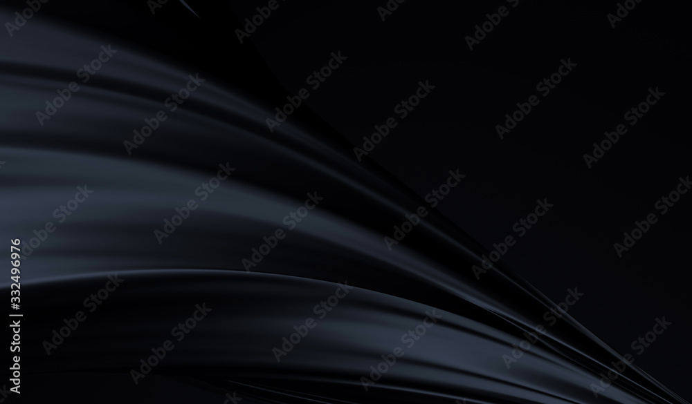 Black Fabric Texture Rendered In 3d Background, 3d Wallpaper