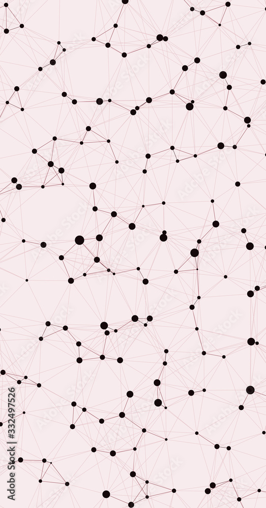 Obraz premium Network Mesh Computation Art background illustration
