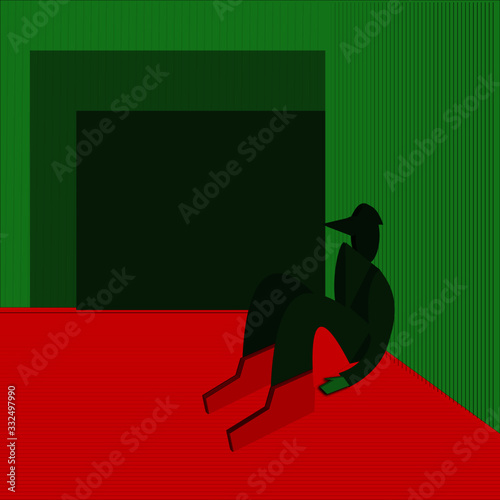  loneliness  green red