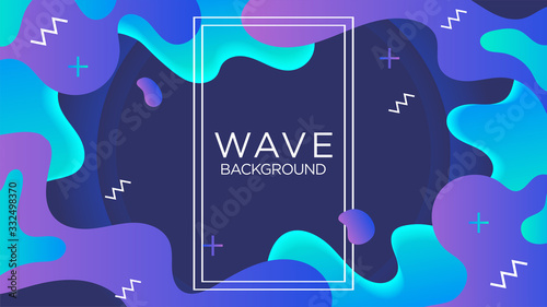 Wavy, Wave, Fluid, Liquid Shape. Blue, Cyan, Purple, Violet Color. Background, Wallpaper, Cover Template. Design Graphic Vector EPS10Wavy, Wave, Fluid, Liquid Shape. Blue, Cyan, Purple, Violet Color. 