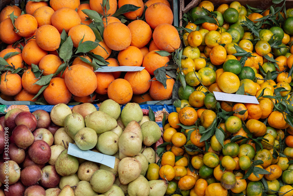 top view of fresh fruits at top view of fresh fruits at