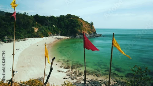 Amazing view of Nui Bay beach in Ko Lanta Island, Thailand