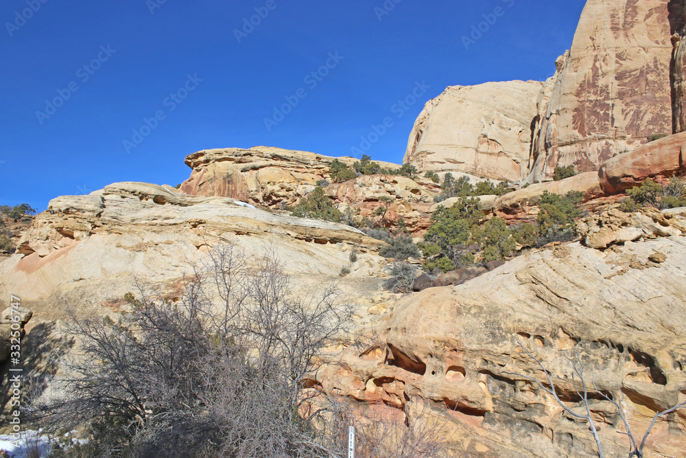 Fototapeta premium Capitol Reef National Park, Utah, in winter 