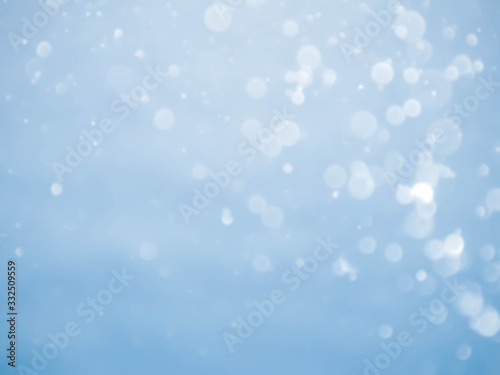 abstract blue sky background with blur bokeh light.