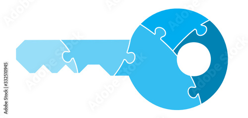 Five Part Key Puzzle