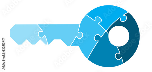 Six Part Key Puzzle