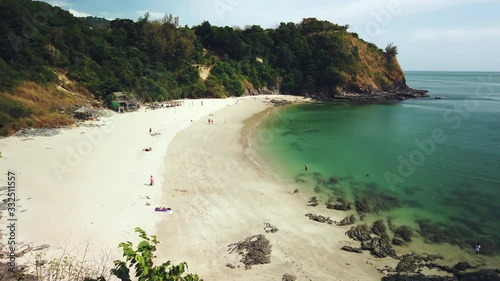 Amazing view of Nui Bay beach in Ko Lanta Island, Thailand