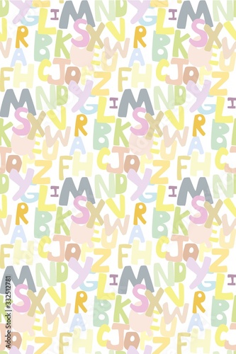  abc pattern english alphabet vector