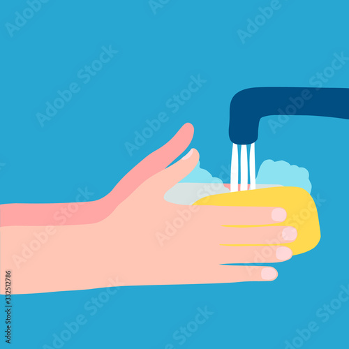 hand wash vector illustration