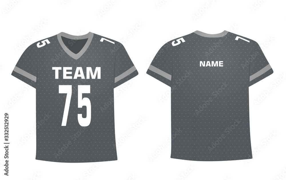 Grey ice hockey shirt. vector illustration Grey ice hockey shirt. vector illustration