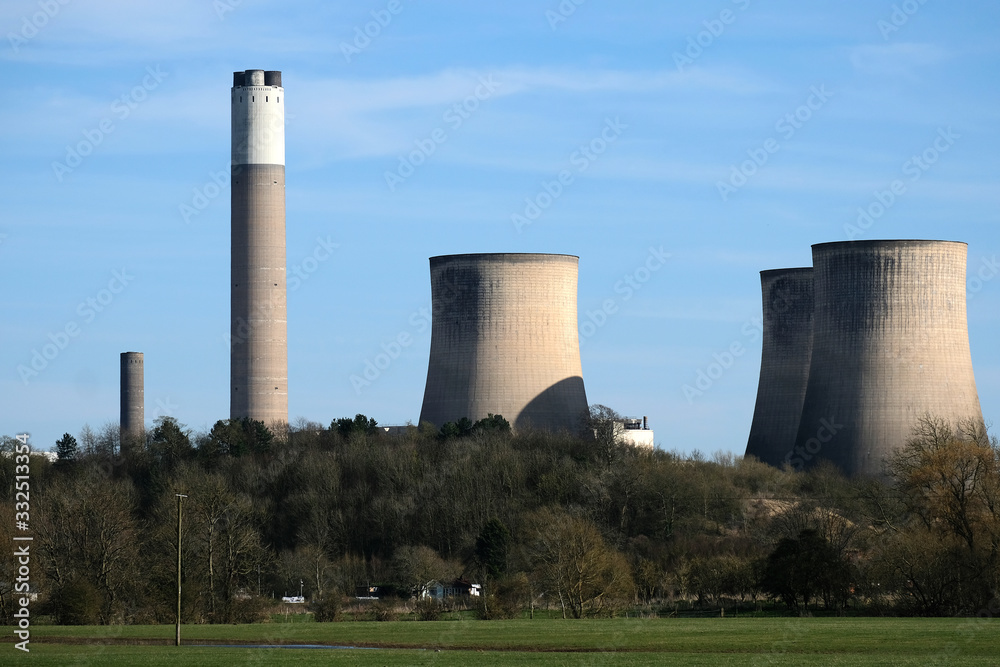 Typical UK power station towers Typical UK power station towers