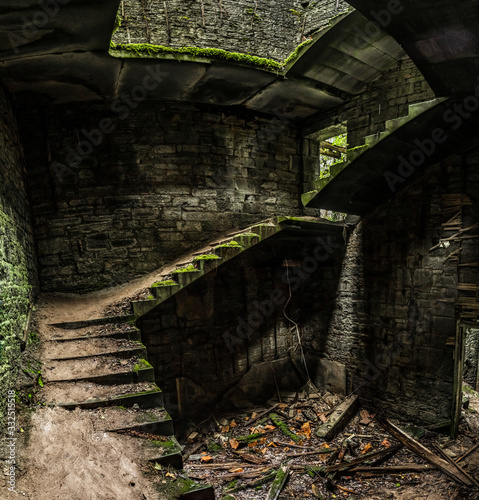 Old stairs in a celtic ruins