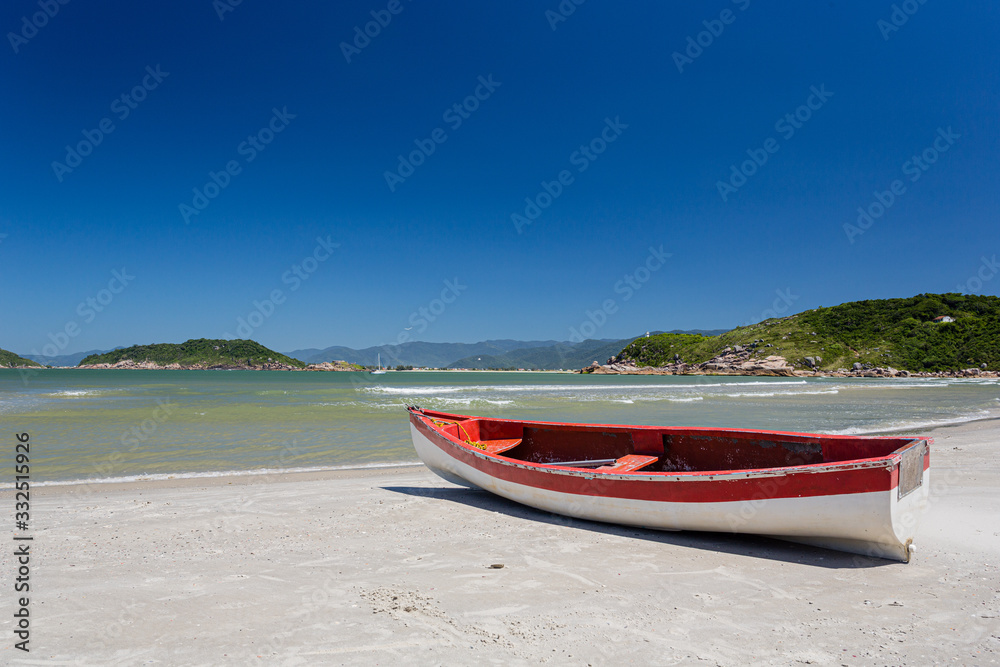 Florianopolis, SC / Brazil - January 2020: Praia dos Naufragados