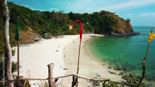Amazing view of Nui Bay beach in Ko Lanta Island, Thailand