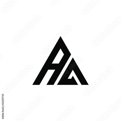 AA LETTER VECTOR LOGO ABSTRACT
