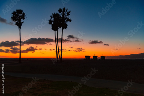 sunset un Venice Beach California