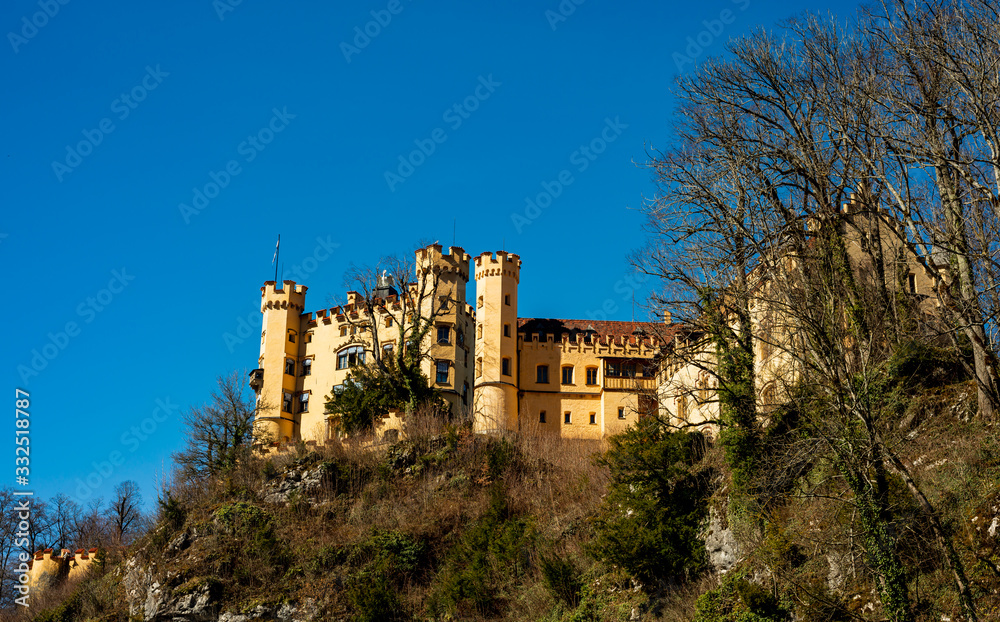 Das Schloss Hohenschwangau wurde auch von König Ludwig erbaut