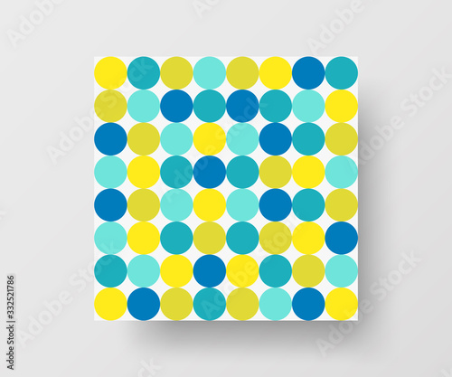 Amazing business advertisement vector mural art square banner mock up. Modern corporate abstract geometric illustration design layout background. Company identity quadrangle texture brochure template.