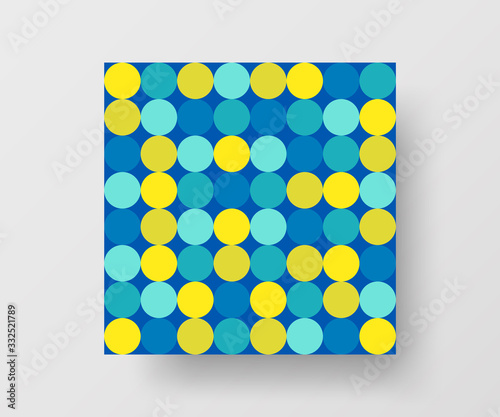 Amazing business advertisement vector mural art square banner mock up. Modern corporate abstract geometric illustration design layout background. Company identity quadrangle texture brochure template.