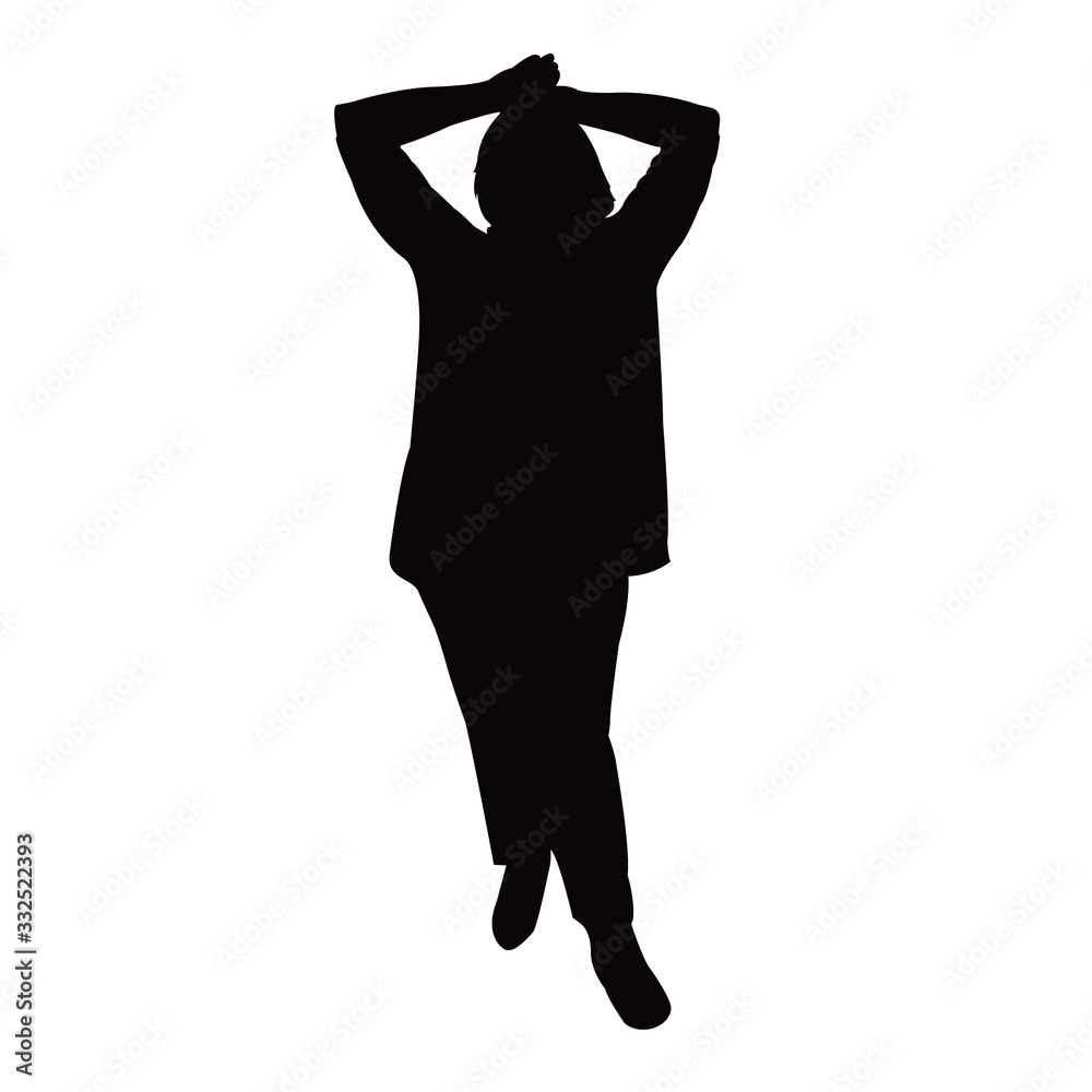 a woman body silhouette vector a woman body silhouette vector