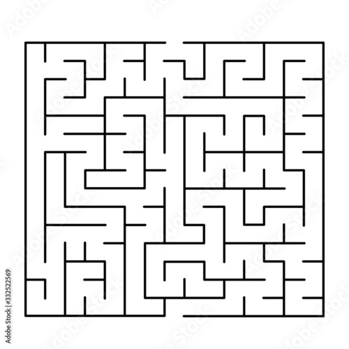 15x15 rectangular maze with no solution