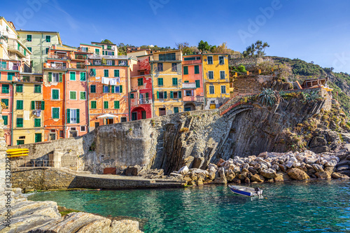Riomaggiore village in Cinque Terre, Liguria, Italy