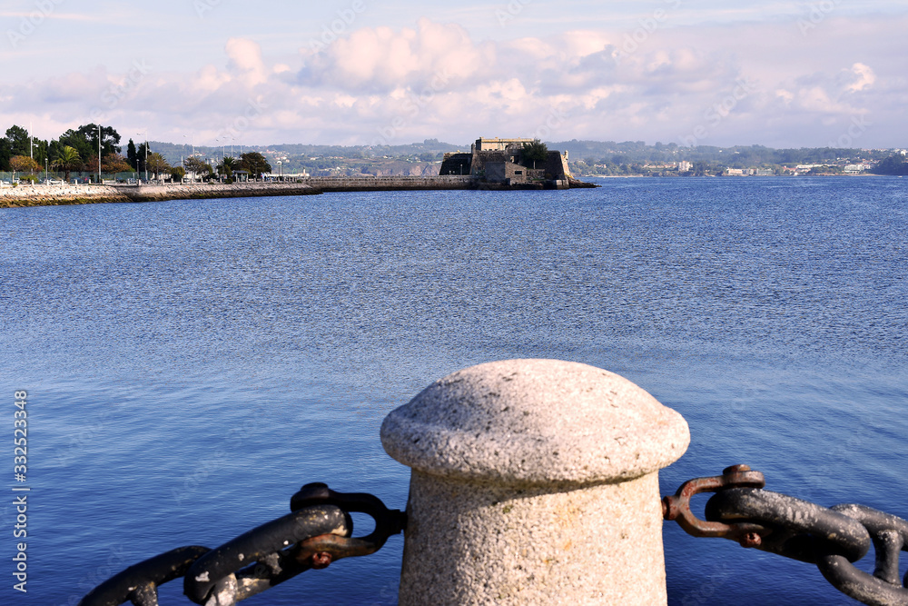 San Anton Castle in La Coruña, Galicia. Spain. Europe. October 8, 2019
San Anton Castle in La Coruña, Galicia. Spain. Europe. October 8, 2019