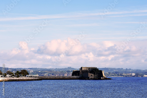 Fototapeta Naklejka Na Ścianę i Meble -  San Anton Castle in La Coruña, Galicia. Spain. Europe. October 8, 2019
