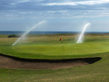 irrigation on the golf course