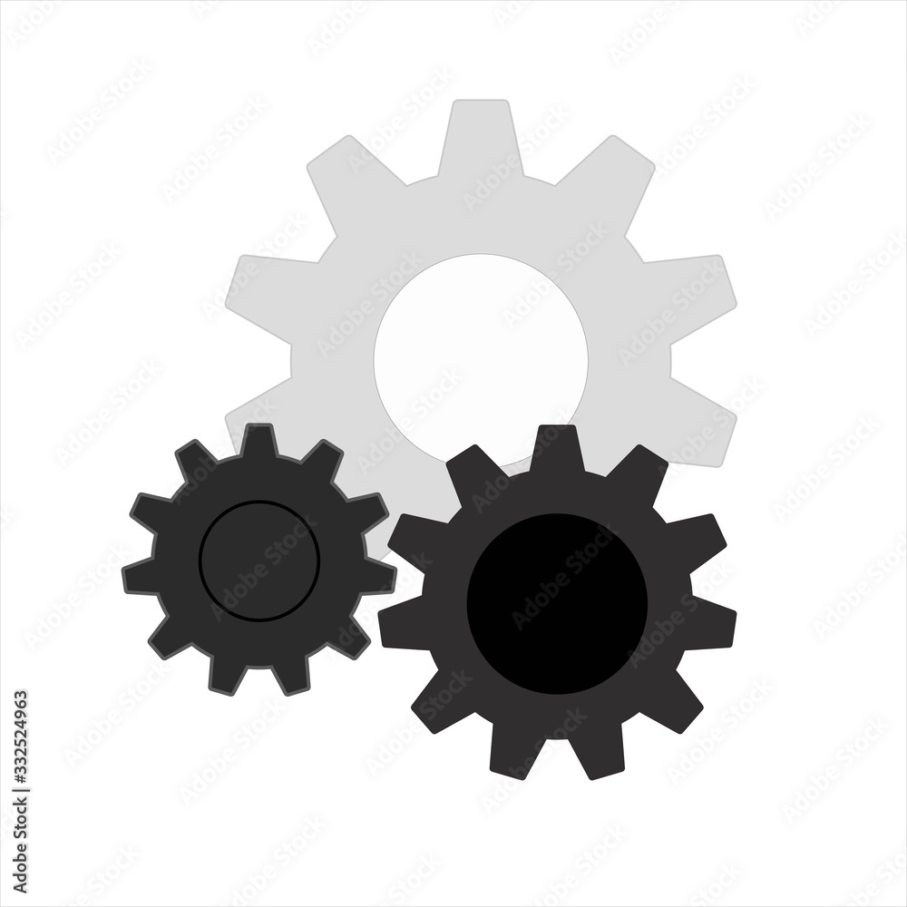 Mechanism icon vector Gear Sign Mechanism icon vector Gear Sign
