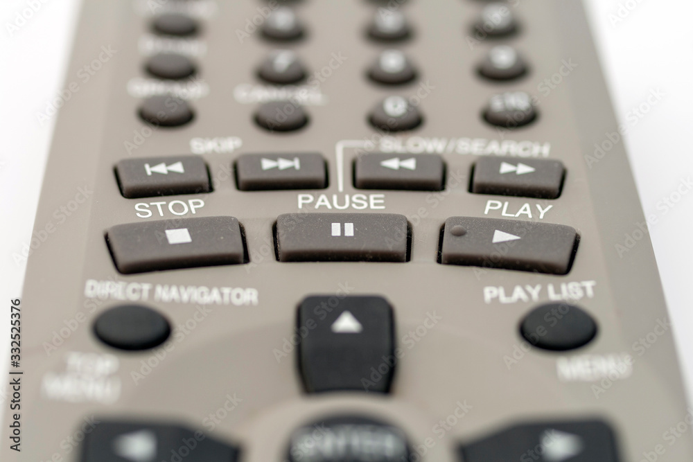 Remote control on a white background Remote control on a white background