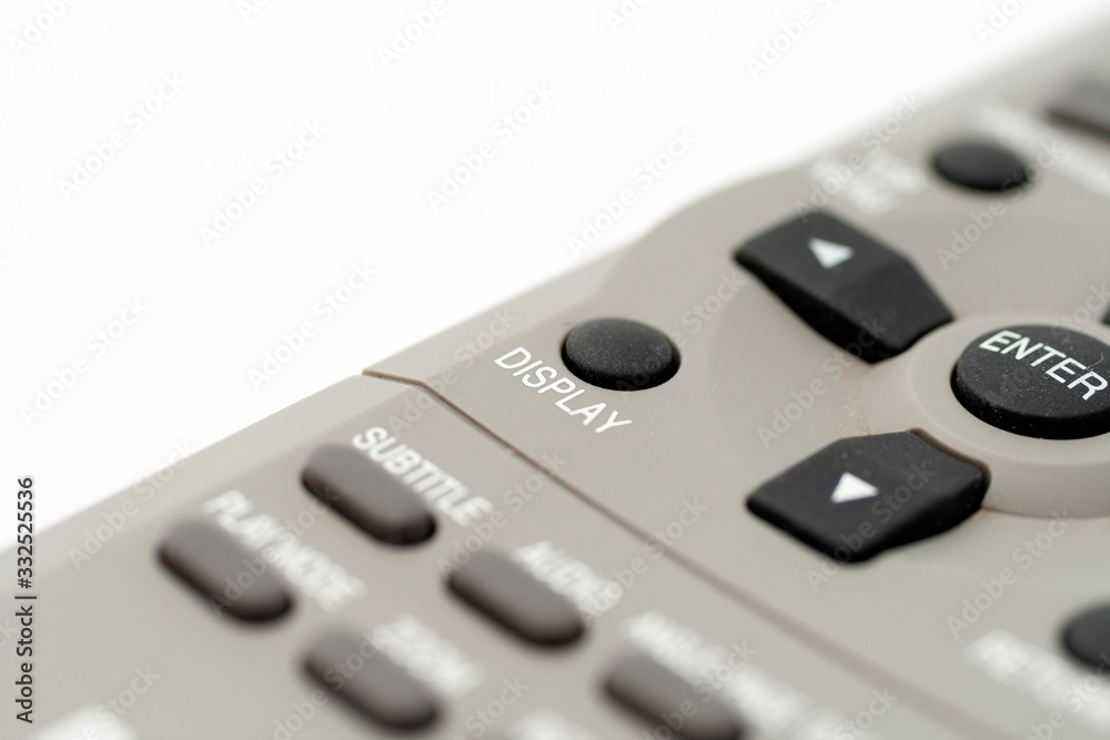 Remote control on a white background Remote control on a white background