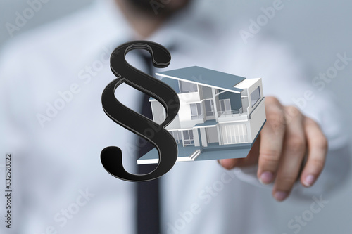 law house contract in hand